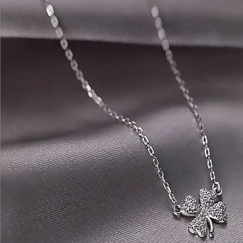 Silver Butterfly Pendant Necklace